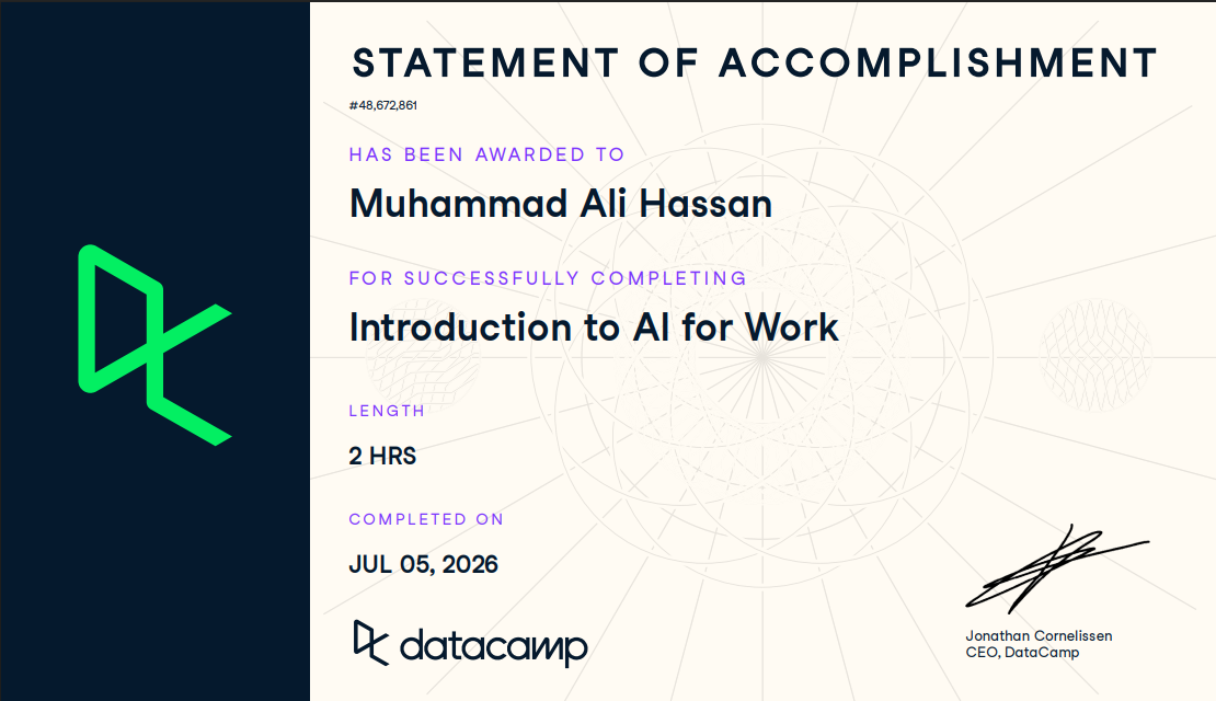 Introduction to AI for Work